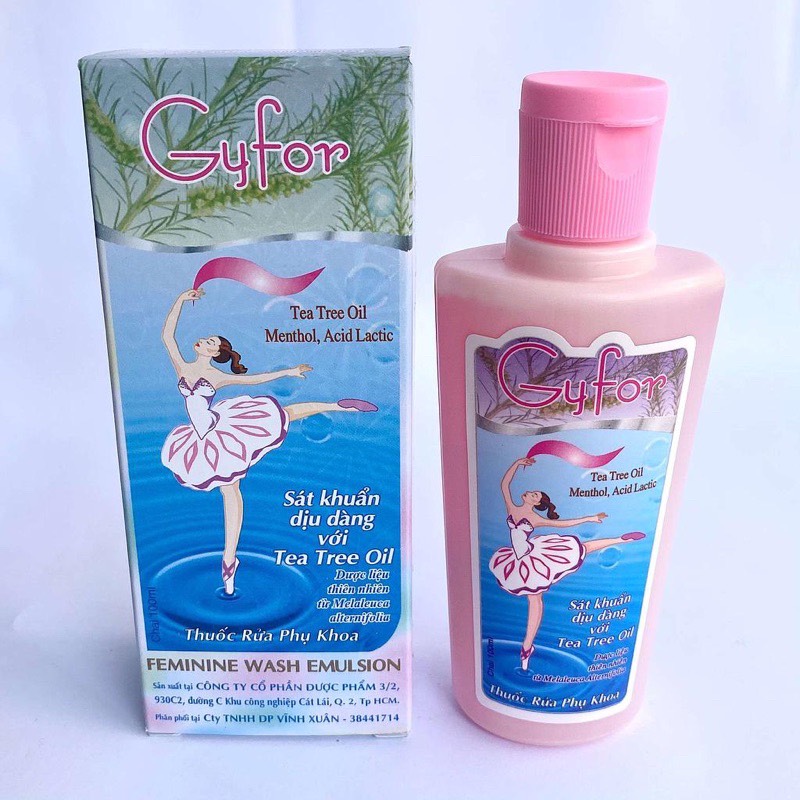 Dung dịch vệ sinh (Gel rửa phụ khoa) kháng khuẩn Thảo dược- GYFOR