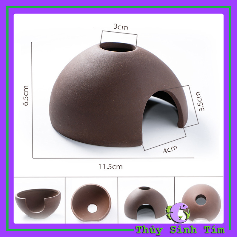 Đồ Chơi Bằng Gốm Cho Tép Cảnh (Nhiều Hình)