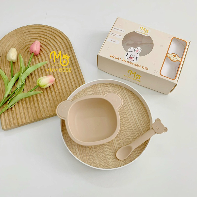 QUÀ TẶNG - Set bát thìa , cẩm nang ăn dặm