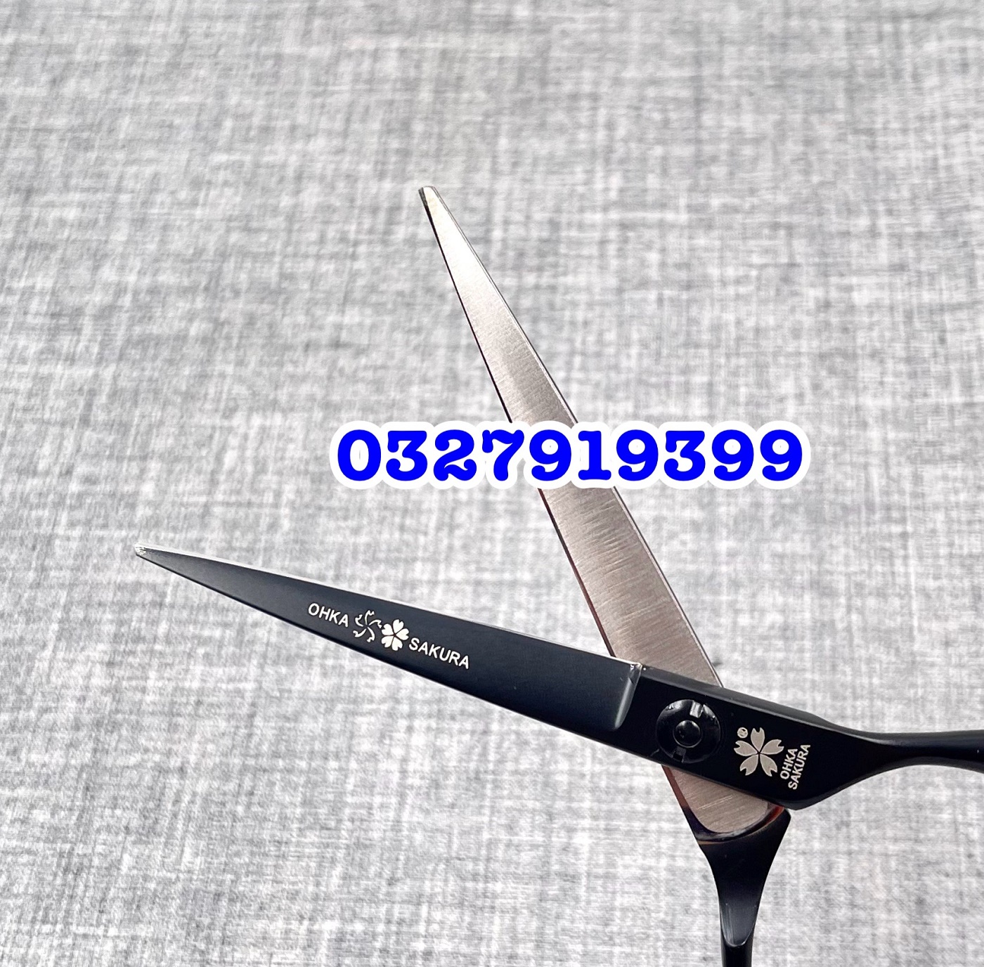 SAKURA đen Kéo Cắt Tóc Cao Cấp Nhật Bản 6.0 inch Hồng Thép S440C Độ Cứng Trên 62HRC Lưỡi Sắc Bén Chất Lượng Tuyệt Vời