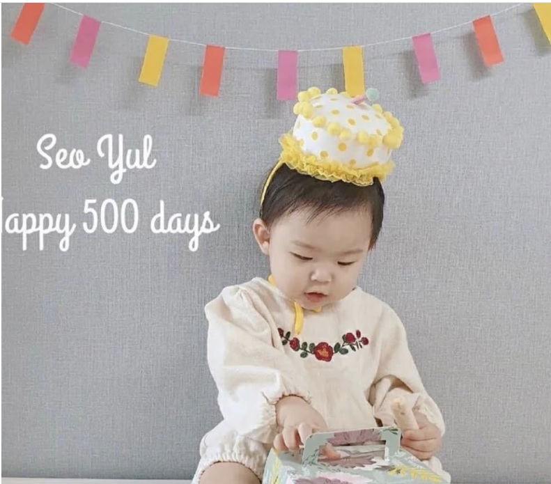 Băng đô bánh sinh nhật style Hàn quốc cho bé