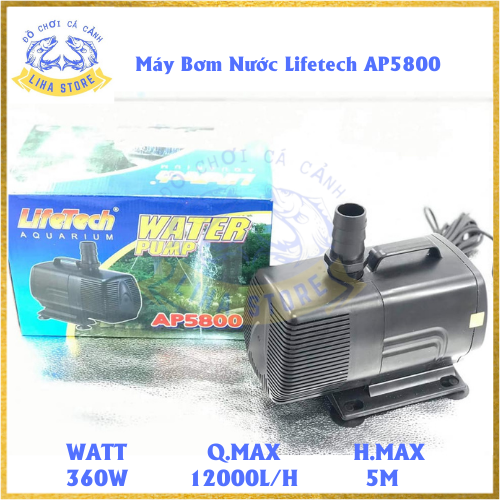 Máy Bơm Nước Lifetech AP5600 (200W - 6000L/H - 5M) - Máy Bơm Hồ Cá Cao Cấp