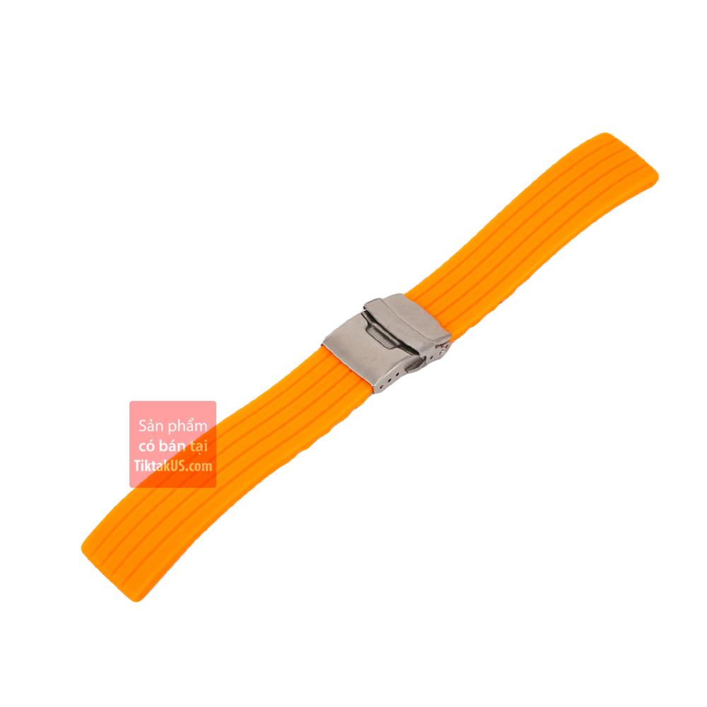 [HCM]Dây Đồng Hồ Cao Su Silicone Khóa Bấm - nhiều màu nhiều size