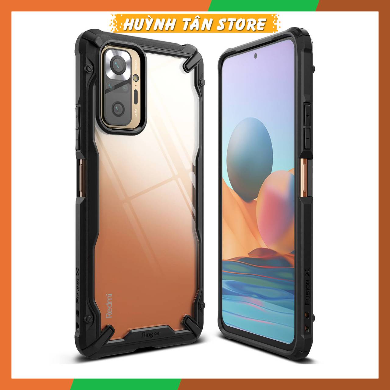 Ốp lưng note 10 pro RINGKE chính hãng trong suốt chống sốc FUSION X chống ố vàng phụ kiện điện thoại huỳnh tân store