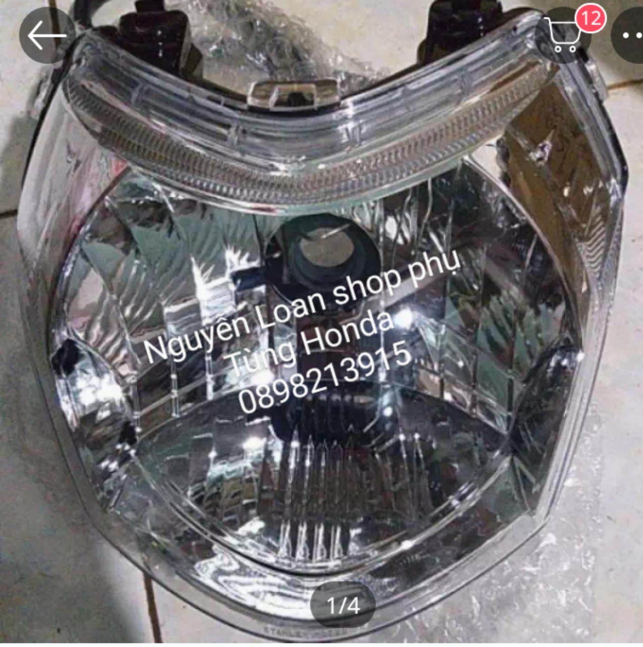 Pha đèn xe sirius fi zin chính hãng