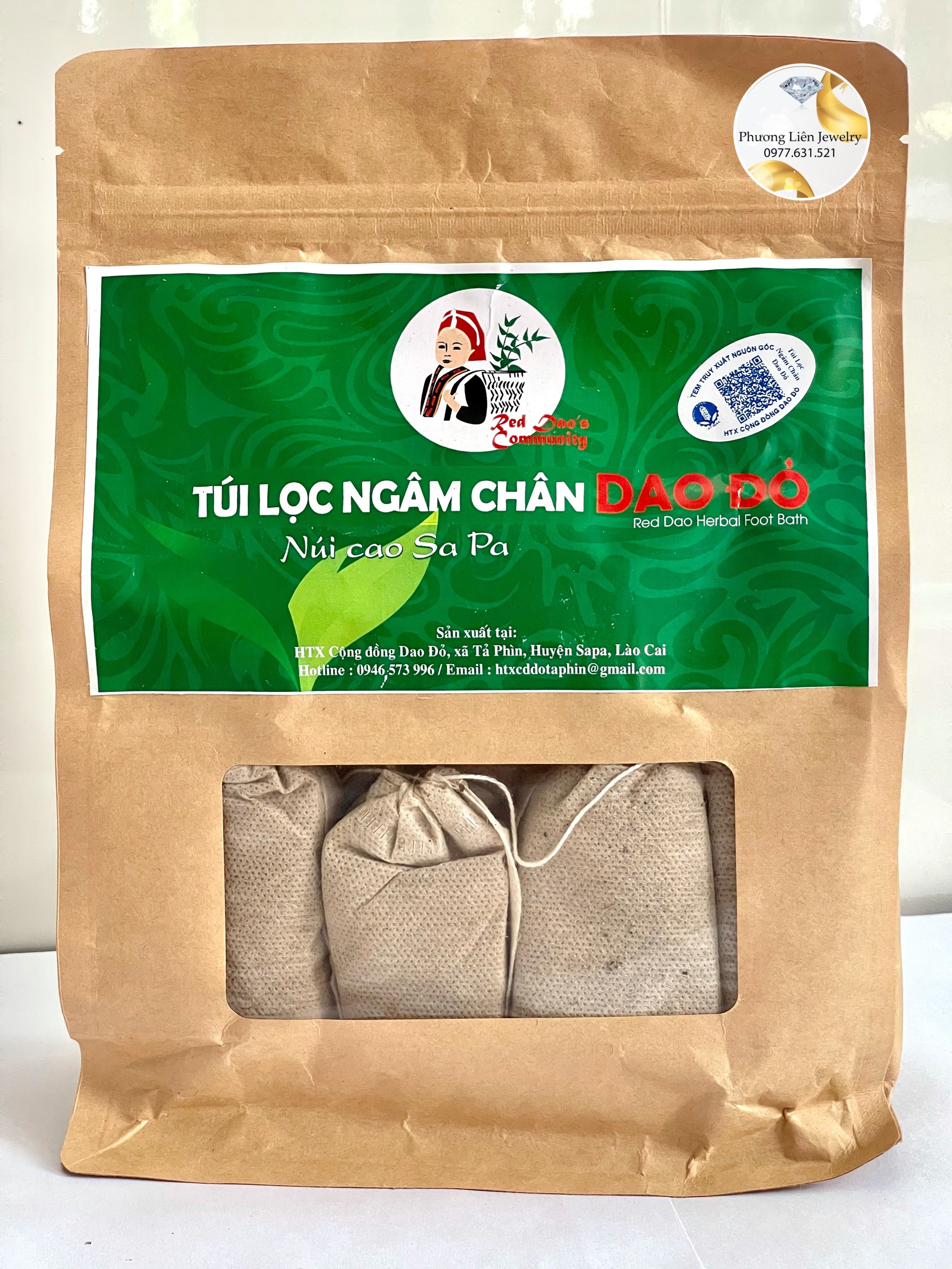 Túi Lọc ngâm chân Dao Đỏ Sapa