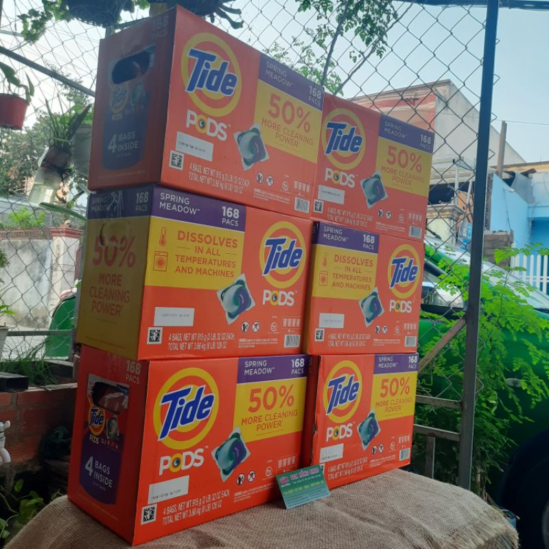 Viên Giặt Tide thùng 168 viên