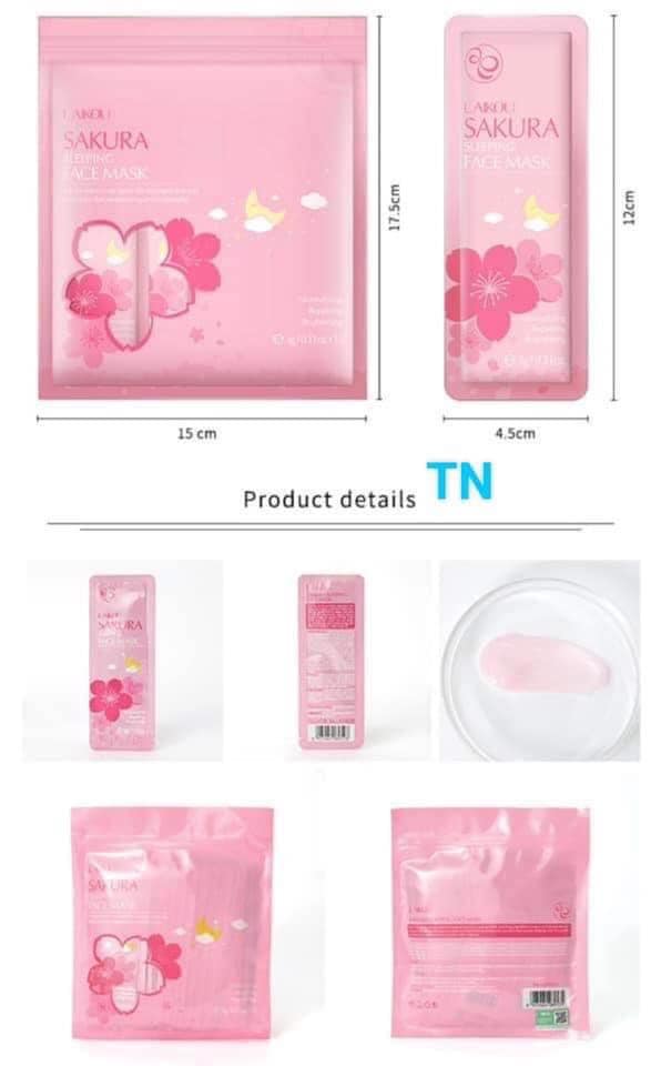 Bịch 15 gói Sleeping Mask LAIKOU Hoa Anh Đào Sakura