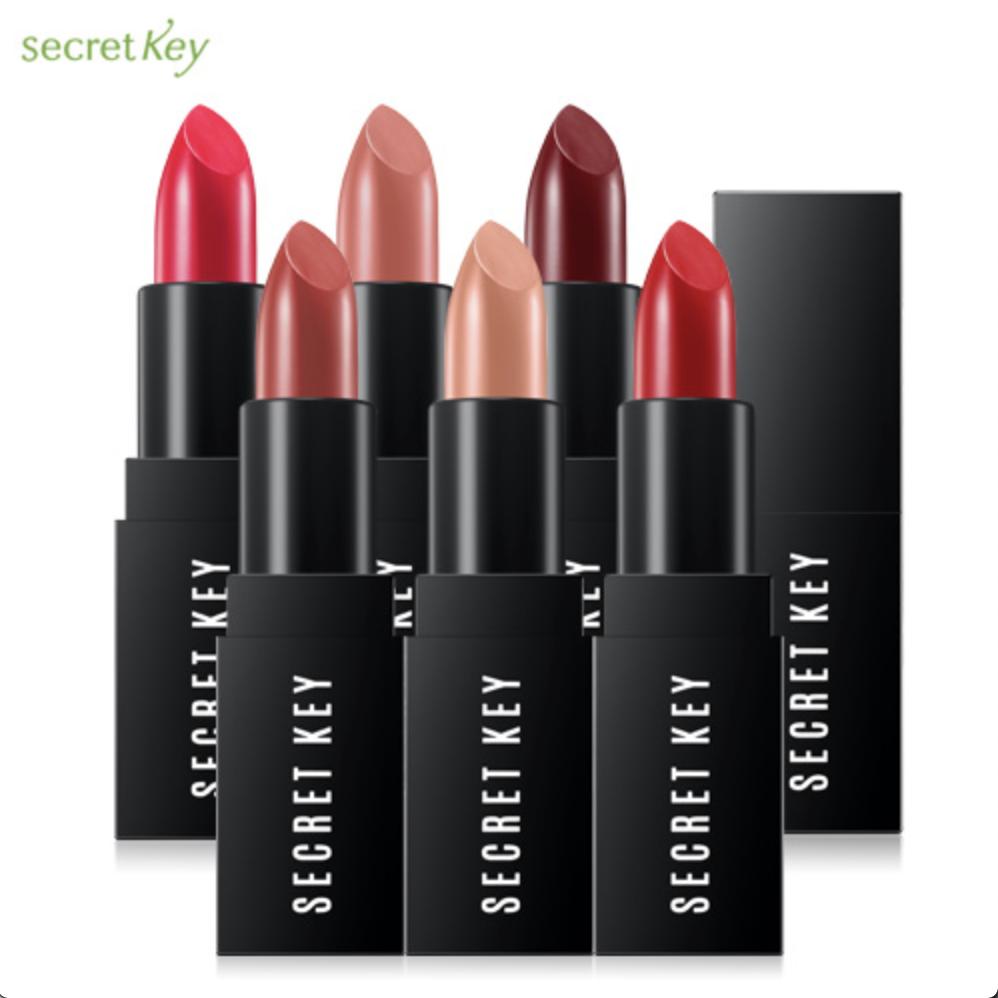 [HCM][12/09/2021] Son Lì Secret Key Fitting Forever Lipstick 3.5g #16 Macha Latte (Cam đất)