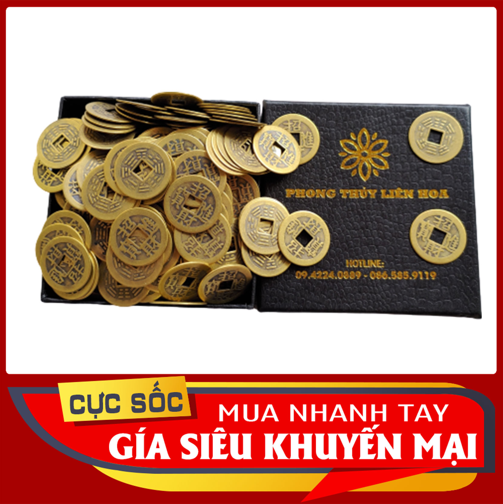 Combo 10 Đồng Xu Chiêu Tài Tiến Bảo