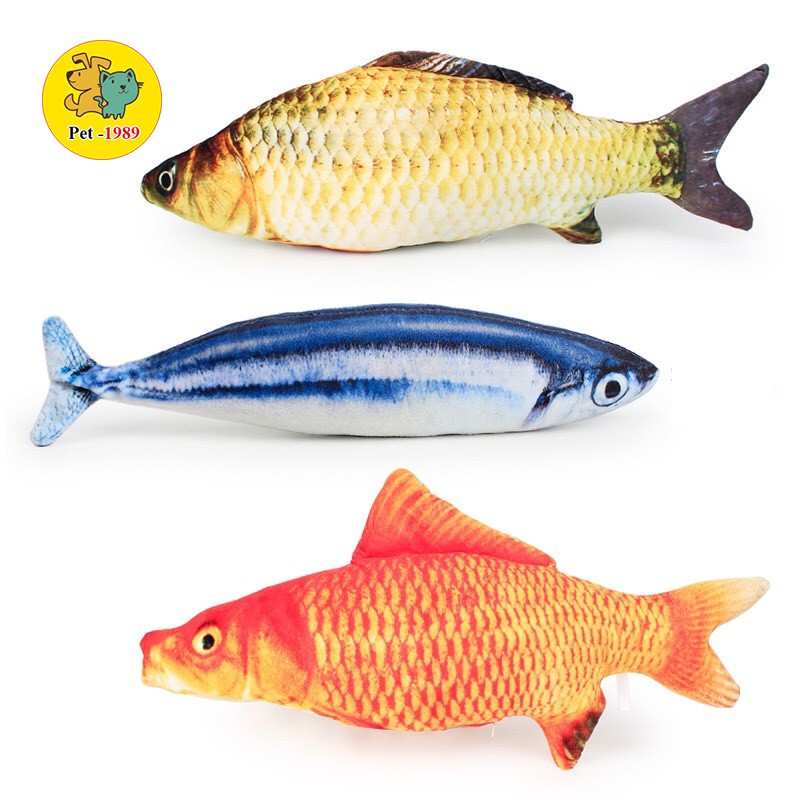 Đồ chơi chó mèo thú cưng - đồ chơi cá chép 3d pet-1989