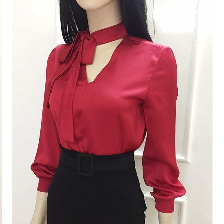 ÁO SƠ MI CÔNG SỞ CỘT DÂY NƠ