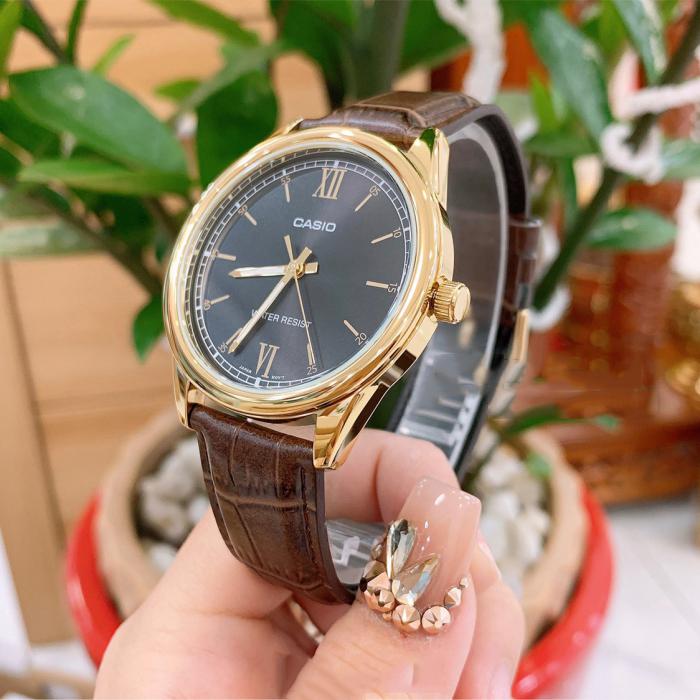 Đồng hồ nam dây da Casio Anh Khuê MTP-V005GL-1B2UDF