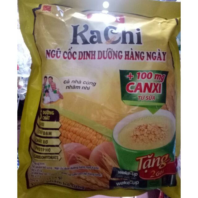 Ngũ Cốc Kachi Canxi Vina Café ( Bịch 20gói x 25gr)