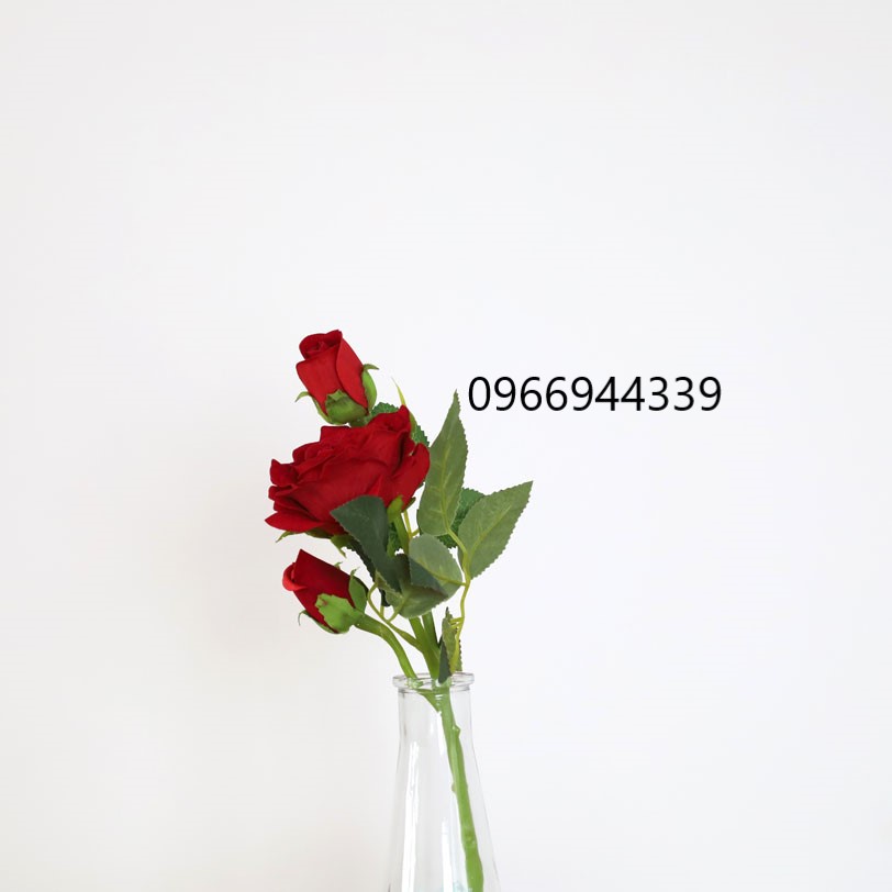 Hcm-ảnh shop chụp - cành hoa hồng, hoa giả hoa lụa như thật - hoa trang trí cao cấp ngày tết