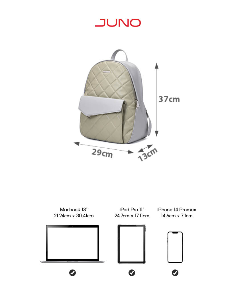 Balo Nữ Thời Trang JUNO Chần Bông Cách Điệu BL128