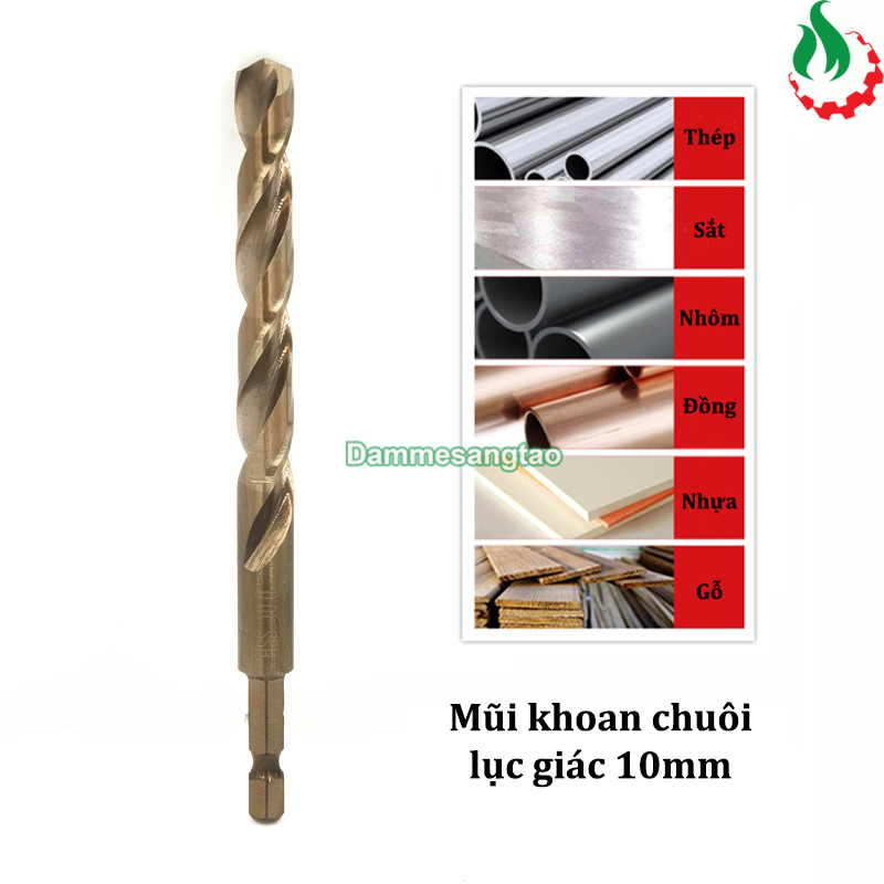 Mũi khoan sắt chuôi lục giác 6mm-12mm