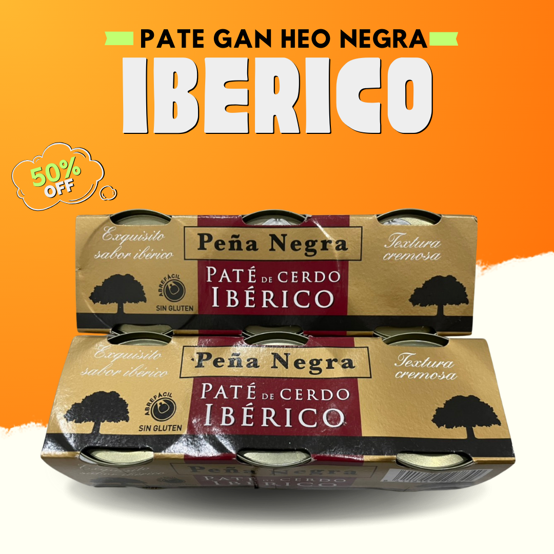 Set 3 hộp pate gan heo Tây Ban Nha Iberico Negra 3*83g