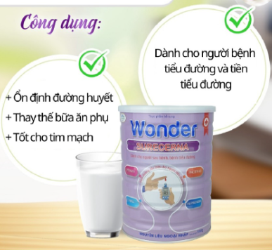 [HSD 2026, Hộp 900g] Sữa tiểu đường Wonder Surecerna.