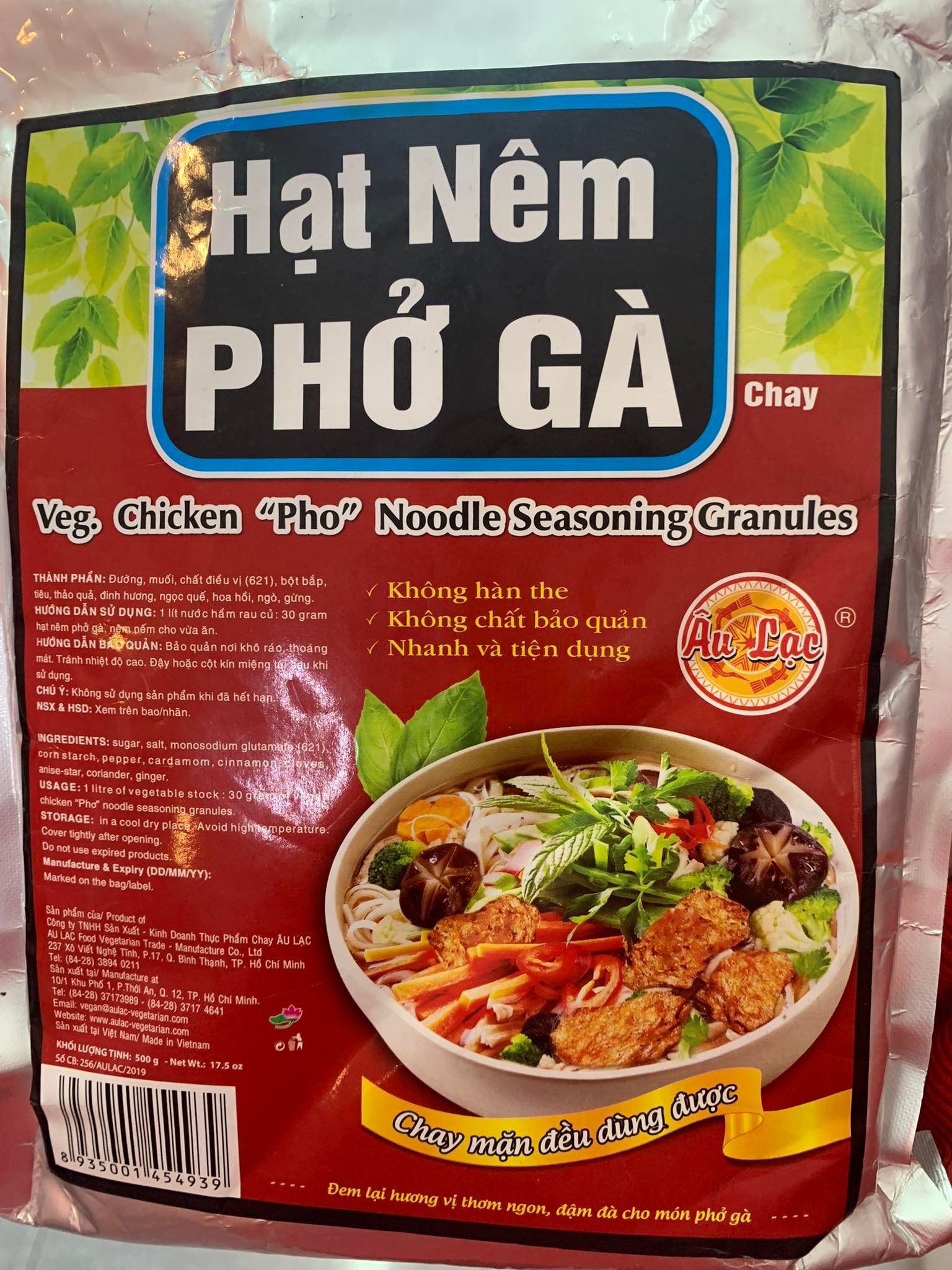 Bột Nêm Phở Chay - Túi 500g
