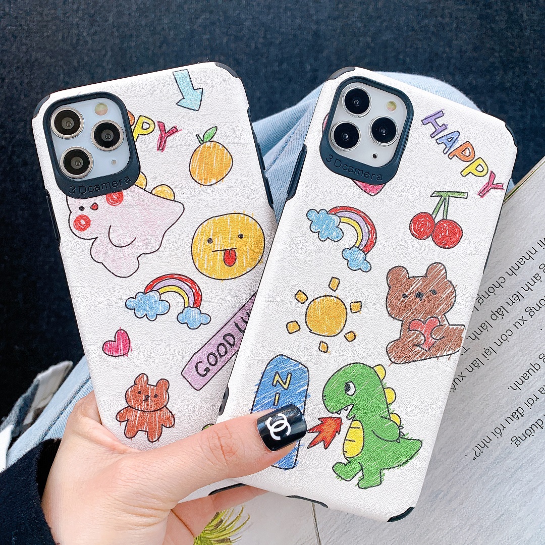 Ốp Lưng Da IMD Animal Happy
