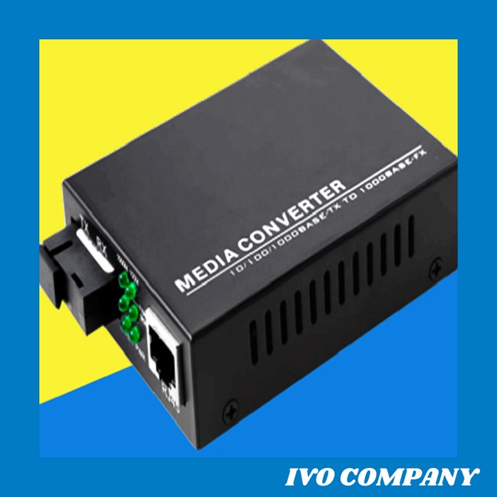 [HCM]Thiết Bị Chuyển Đổi Quang Điện 1 Sợi Media Converter 1FO 1Gbps BLACK Singlemode Singlefiber