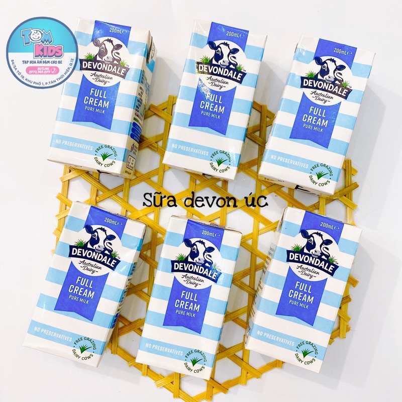 [HÀNG CHUẨN ÚC ] SỮA BÒ TƯƠI DEVONDALE ÚC( 200ML )