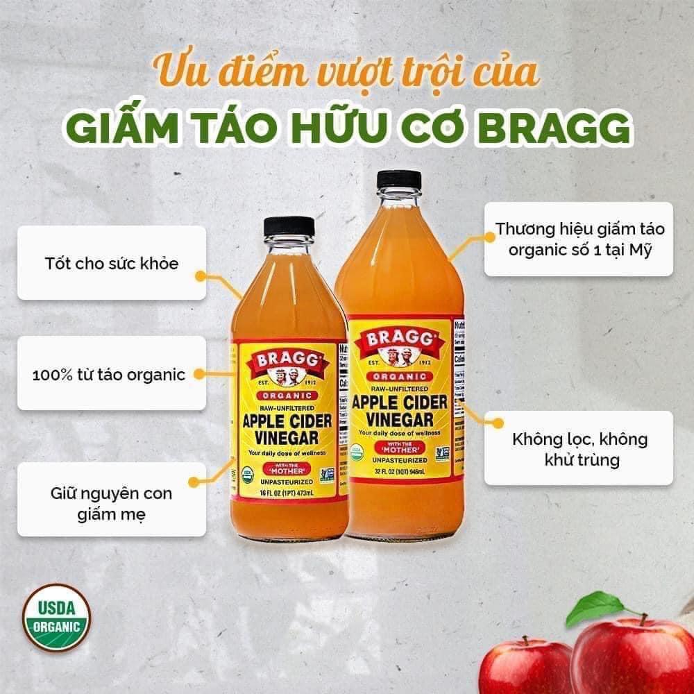 Dấm táo hữu cơ Mỹ Bargg
