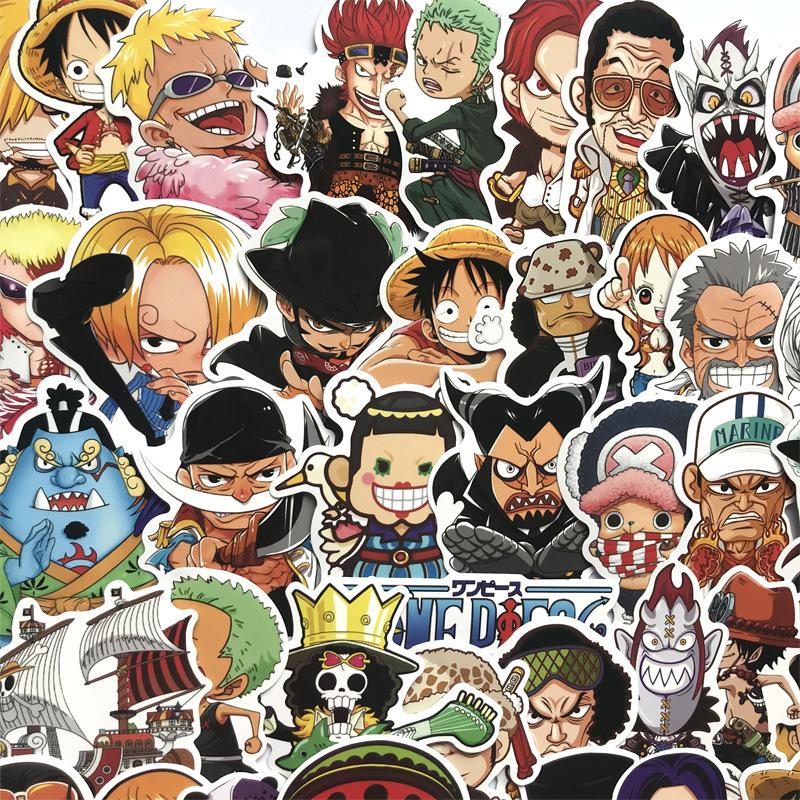 Sticker dán xe, dán mũ, dán laptop... Chủ đề ONE PIECE