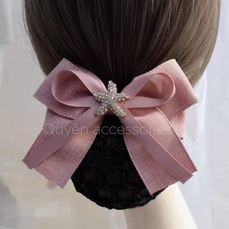 Kẹp búi tóc công sở/ kẹp búi tóc giá rẻ/ quà tặng đối tác/ kẹp búi nơ đính sao biển