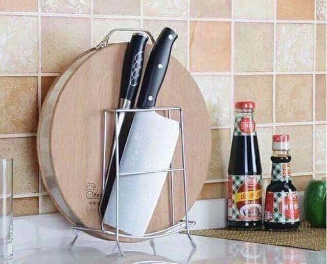 GIÁ CÀI DAO THỚT INOX NHỎ GỌN