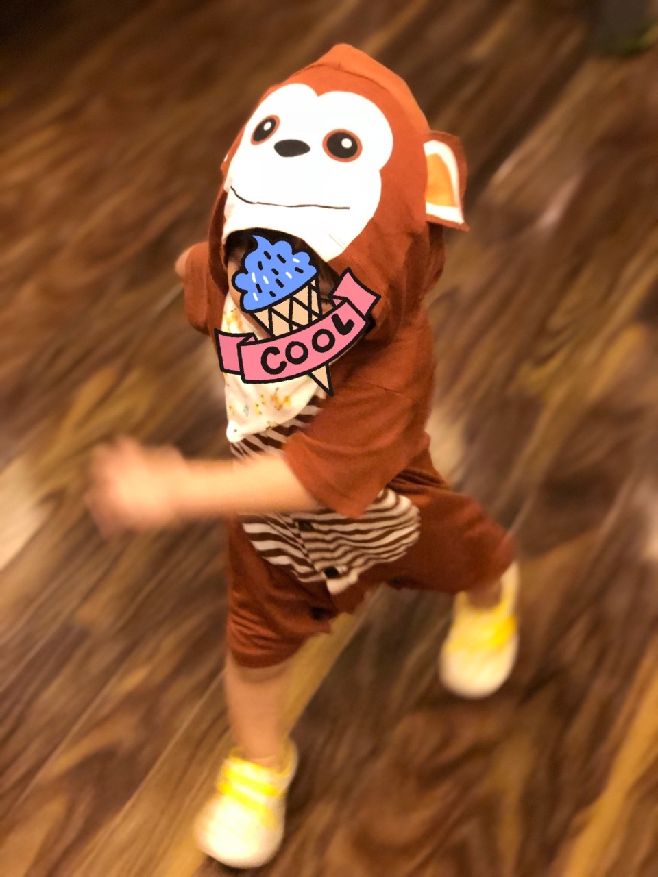 Body hình thú - Khỉ nâu 100% cotton