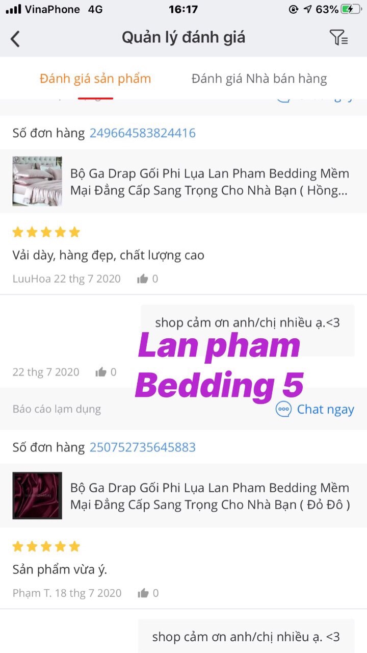 ( Lụa Loại 1) Ga - Drap Giường Lẻ Phi Lụa Lan Pham Bedding - Màu Xanh Biển