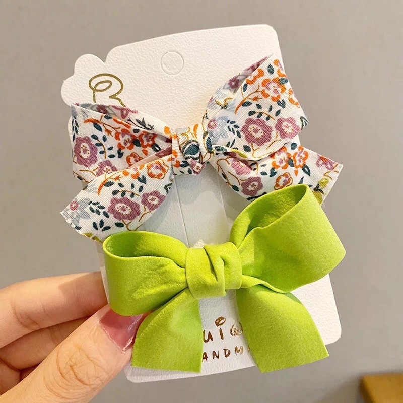 Set Nơ Kẹp Tóc Siêu Xinh Cho Bé Yêu