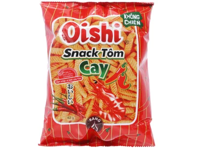 Bim Bim Snack Tôm Vị Cay Oishi 45g