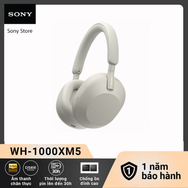 Tai nghe Sony không dây có công nghệ chống ồn WH-1000XM5