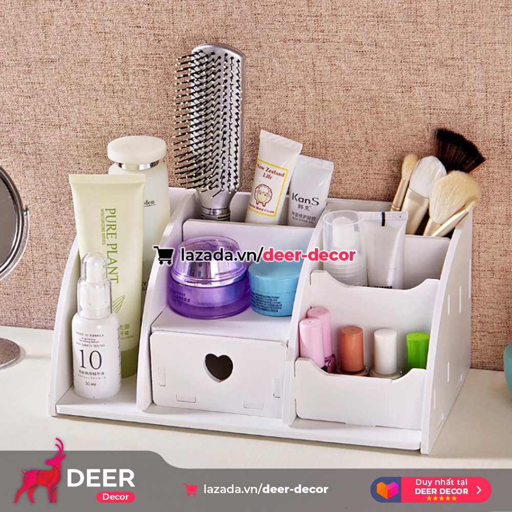 Khay Hộp Để Mỹ Phẩm - Để Vật Dụng Đa Năng - DEER DECOR