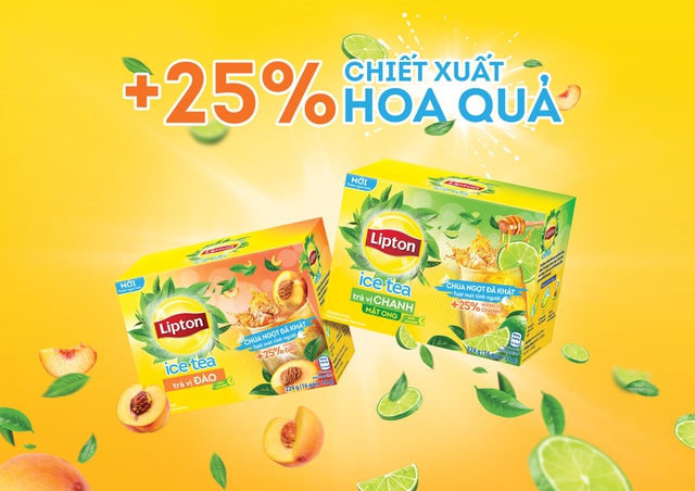 Trà Lipton Ice Tea vị Chanh Mật Ong (Hộp 16 gói x 14g)