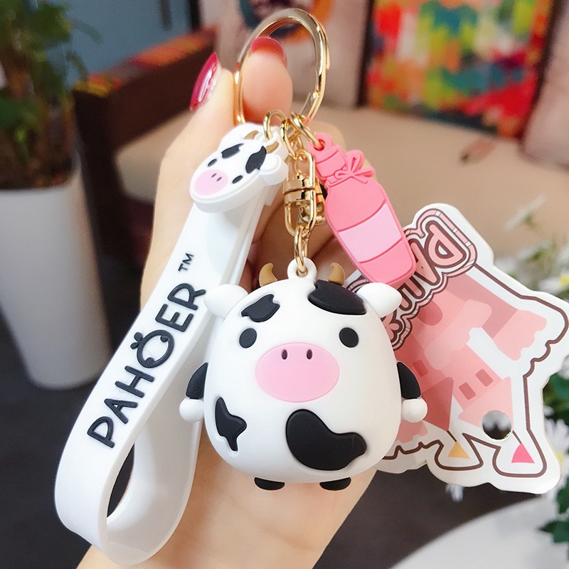 [HCM]Móc khóa bò sữa pahoer quà tặng