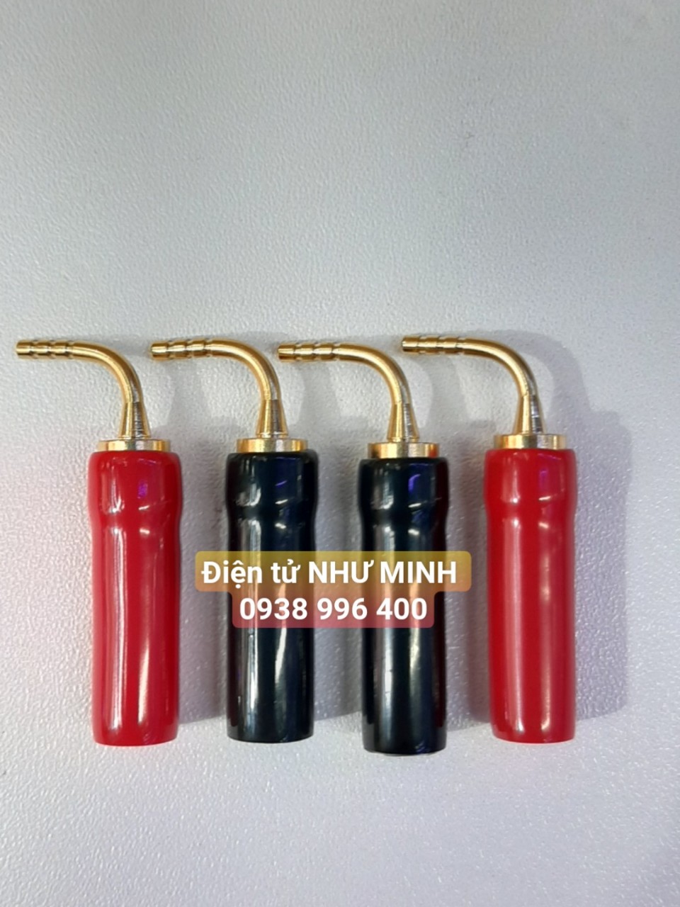 Jack loa mỏ chim mủ mềm  1 Bộ 4 cái ( 2 đỏ + 2 đen )