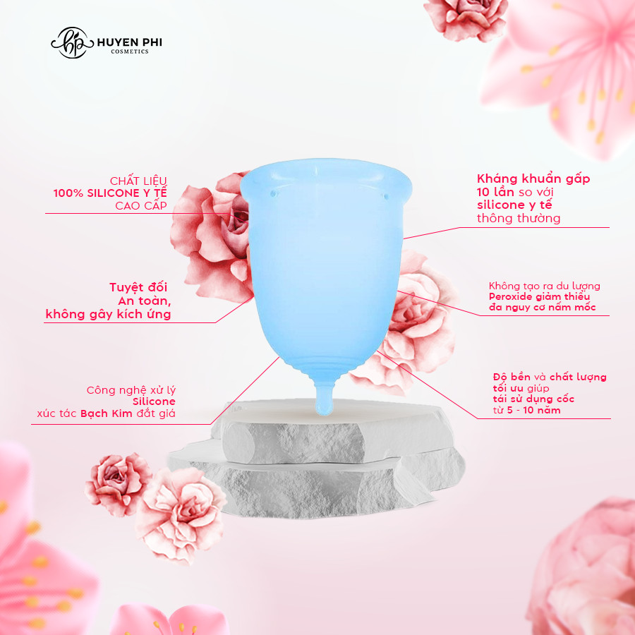 Cốc nguyệt san Helli Cup dành cho phụ nữ sau sinh size L