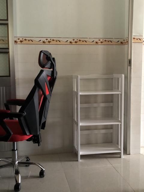 [HCM]Kệ sách gỗ 50cm - 3 tầng trắng