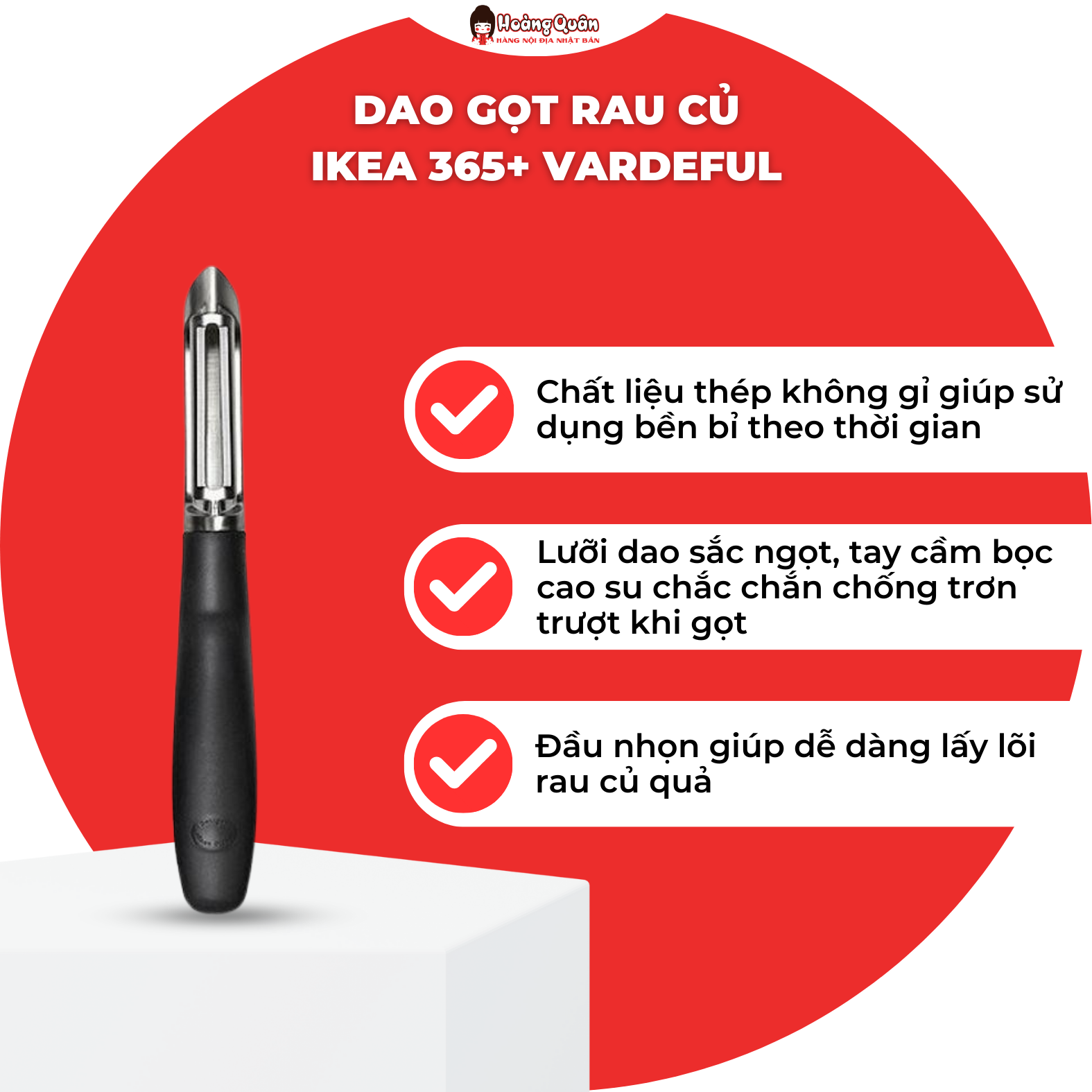 Dao Gọt Rau Củ IKEA 365+Vardefulf Nhật Bản