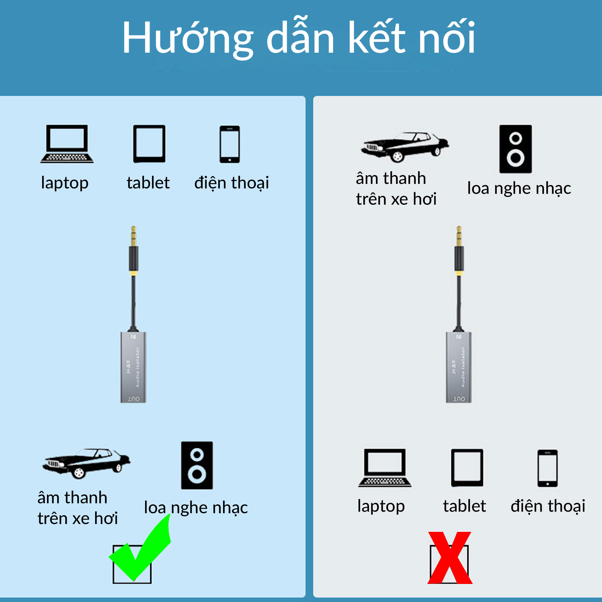Mạch lọc nhiễu tín hiệu âm thanh AUX 3.5mm