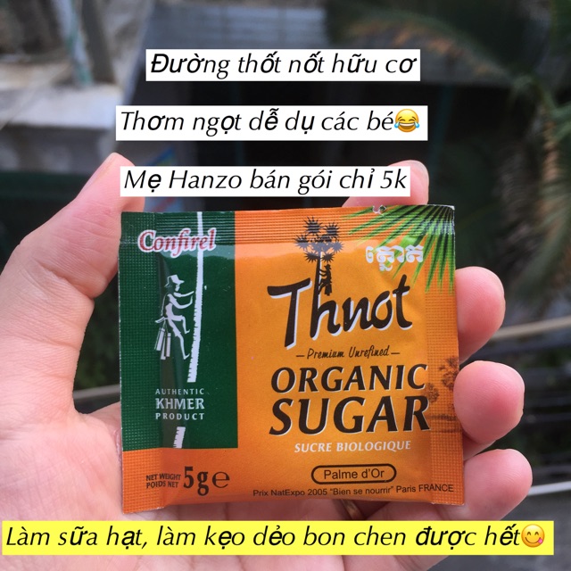 Đường thốt nốt hữu cơ cho bé 5g