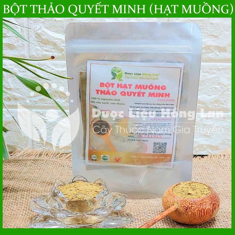 ✅ 500G Bột Thảo Quyết Minh (Hạt Muồng) siêu mịn pha uống (không pha chộn tạp chất, đã sao thơm, không chất bảo quản)