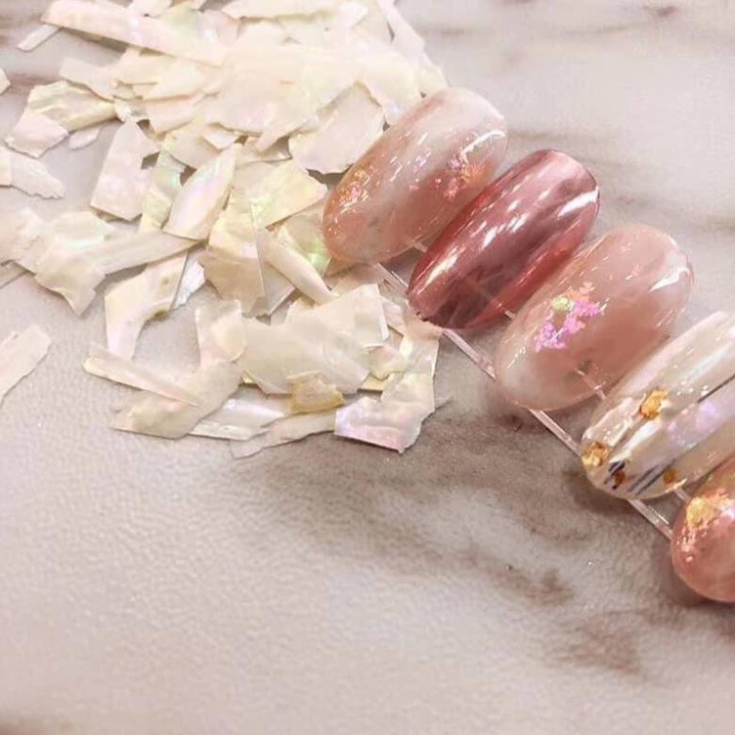 Xà cừ trắng ẩn ɡel trang trí móng hũ 20g .