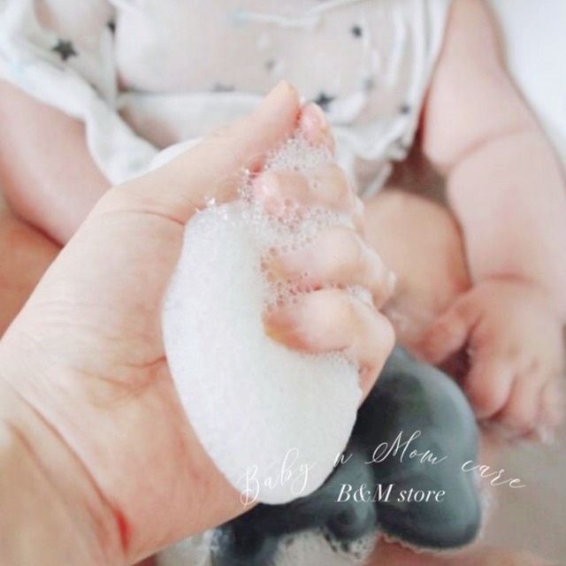 Bông tắm hữu cơ Hàn Quốc murmur siêu mềm cho bé