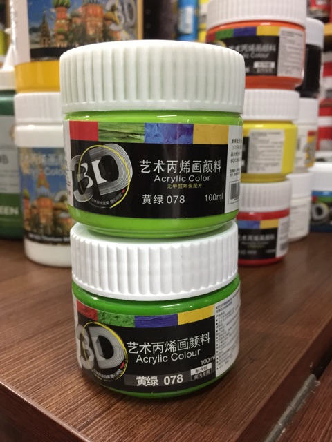 Màu Acrylic 3D 100ml , Chất Lượng Tốt