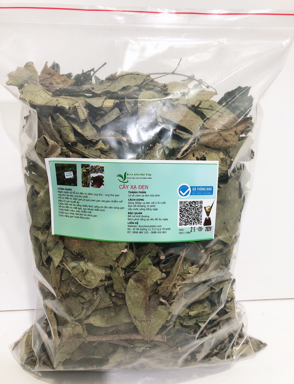 Cây xạ đen sấy khô (500gr)